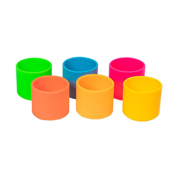 Small Foot Silikon Stapelbecher 7-teilig - BPA-freies Lernspielzeug Ab 1 Jahr